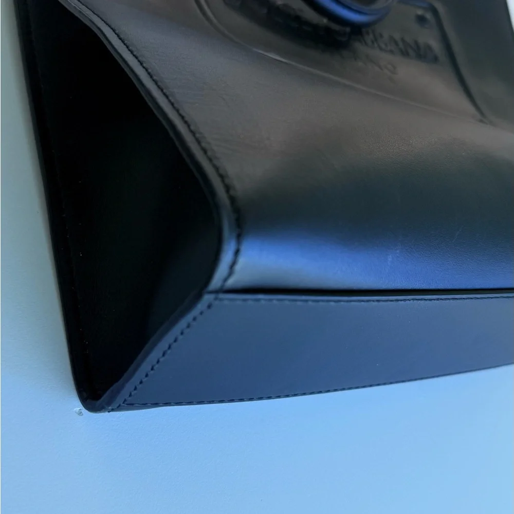Dolce & Gabbana Black Leather Briefcase